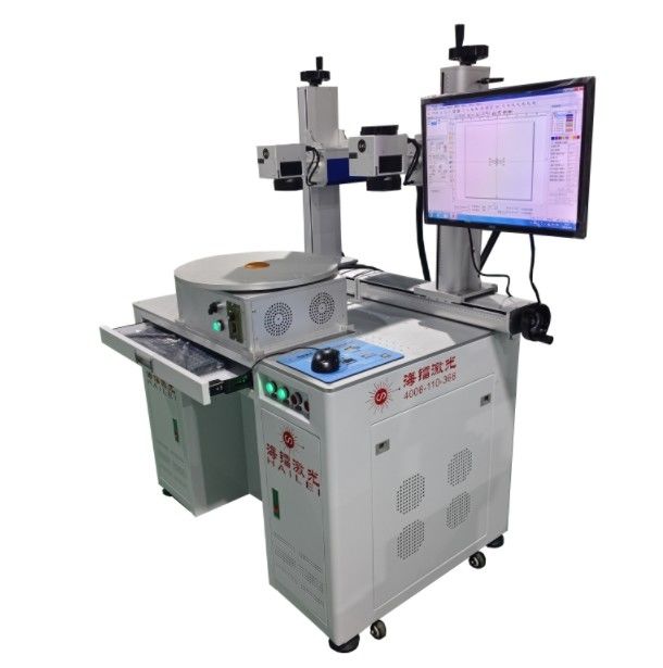 20W 30W 50W 100W Fiber Marking Laser Double Head Fiber Optic Marker